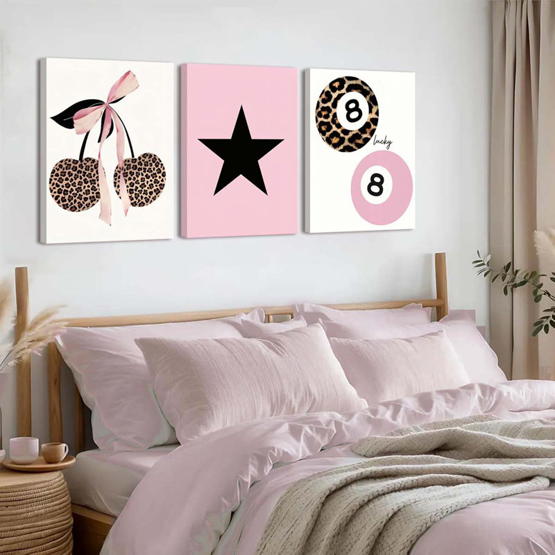 3 Piece Wrapped Canvas Print, 40 cm H x 30 cm W