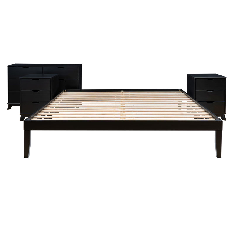Marialana 4 Piece Bedroom Set, Black, King