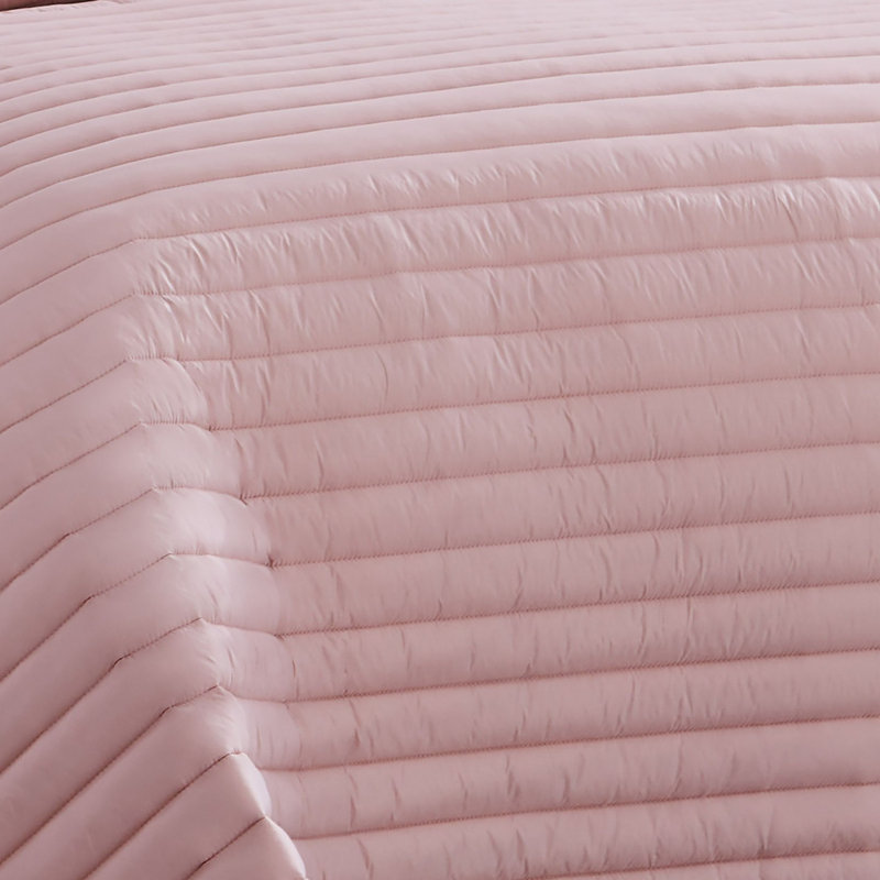  Microfiber Comforter Set, Blush, Queen Comforter + 2 Standard Shams