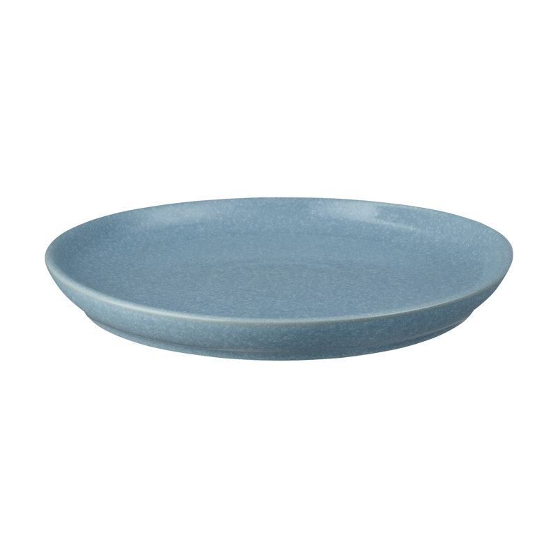 Denby Elements Coupe Dinner Plates, Blue