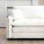 Canapé modulaire de style Mid-Century avec plusieurs coussins et tissu velours côtelé de qualité supérieure