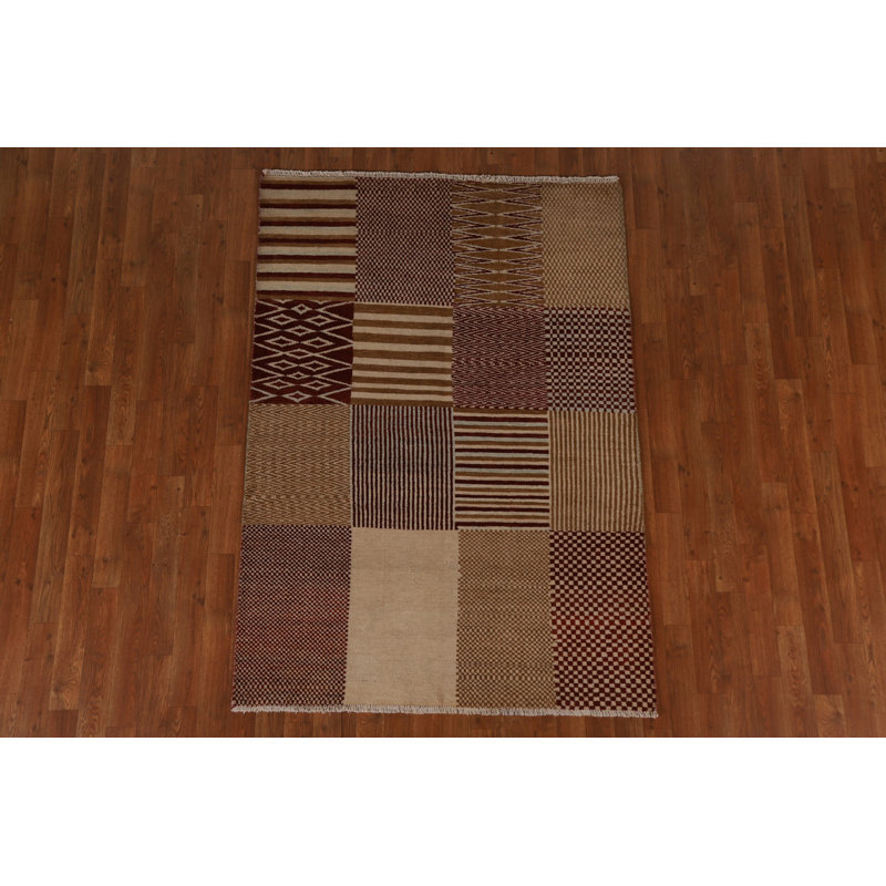 Tapis contemporain Gabbeh 4 x 6