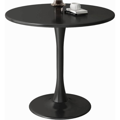 Round Table, Modern Dining Table, Mdf Top And Steel Base Tulip Round Kitchen Table, Mid Century Coffee Table For Living Room, Round Dining Table