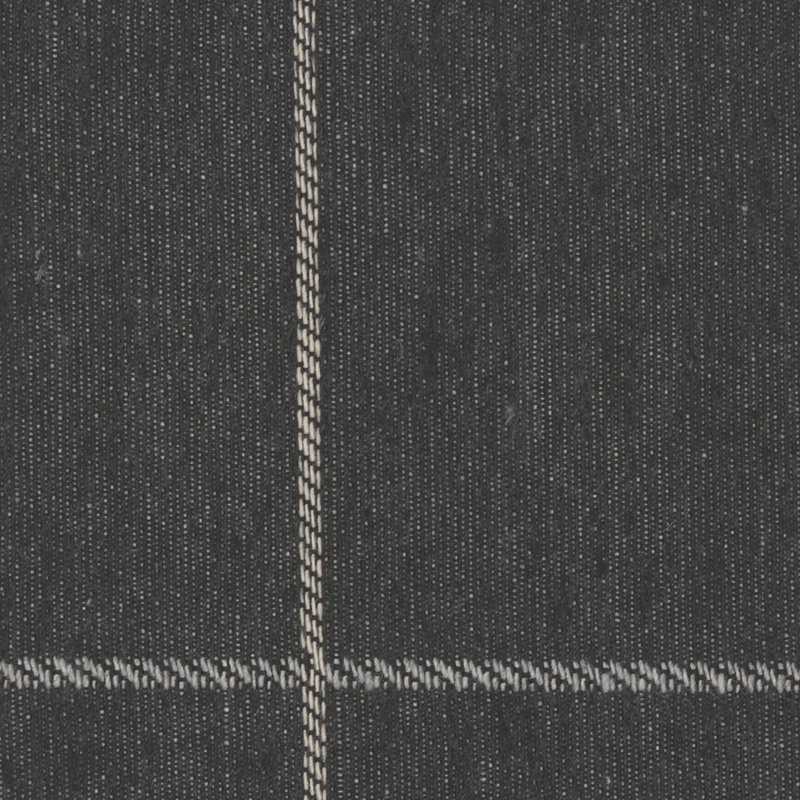 Youngman Striped Fabric, Ebony