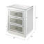 Table de chevet avec trois tiroirs Glam Style