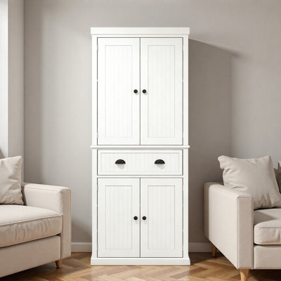 Freestanding Storage Cabinet,Kitchen Cabinet with Adjustable Shelves,Elegant Bathroom Cabinet