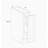 Base Pull Out Spice Rack Cabinet 9"W x 34.5"H x 24"D in White Shaker