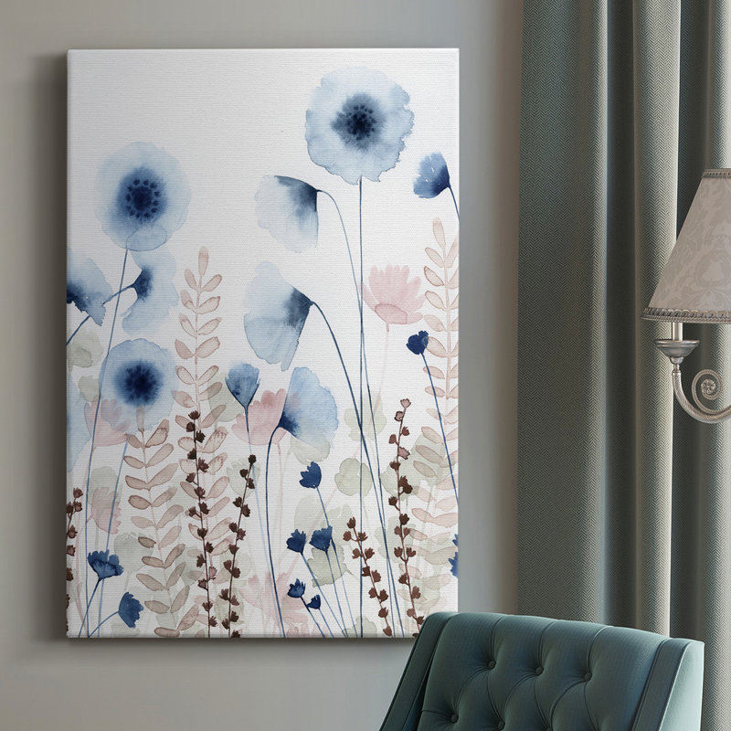 - Peinture sur toile tendue, H 36 po x l 24 po x P 1 po