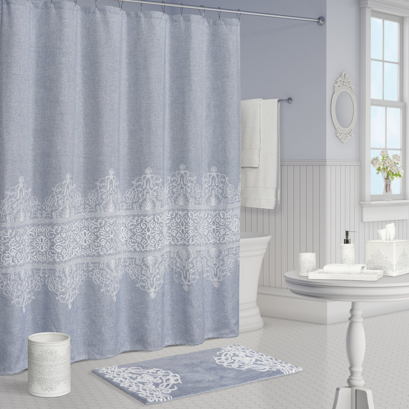 Lauralynn - Rideau de douche Rideau de douche, Bleu