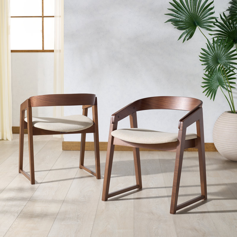 Hildabryna Wood Dining Chair, Beige