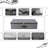 2PCS Foldable Under Bed Storage Box With Plastic Support Liner, Handles, Zipper Lid, Blankets Clothes Comforters Storage Bin Organizer For Bedroom And Closet, 29×15×7Inch, Black Grey