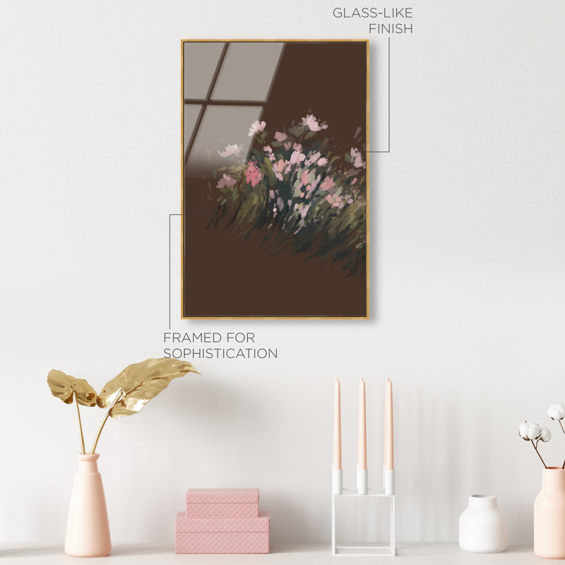 Secret Garden II High-Gloss Frameless Acrylic Glass Wall Art Floral & Botanical Print by Oliver Gal, Ready to Hang, 10 x 15