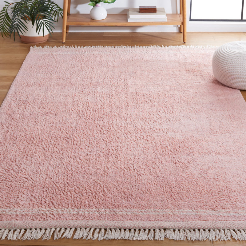 Tapis rose / ivoire Easy Care 211, Rectangle de 5 pi x 8 pi