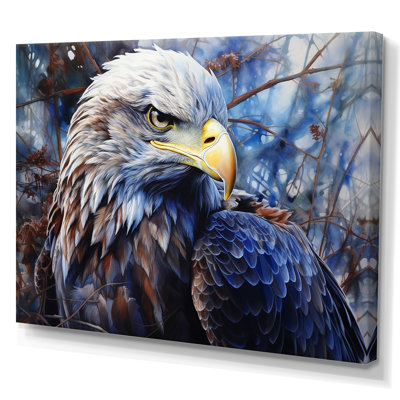 «Bold Eagle Strong Gaze», reproduction d'art sur toile