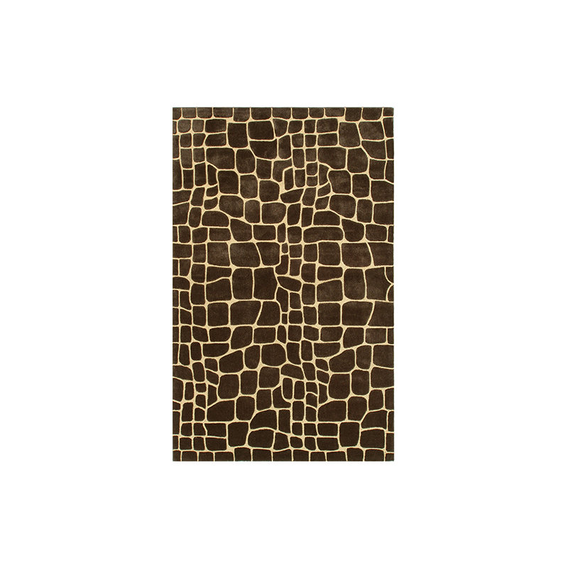 Tapis de zone brune fait main