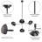 36" W 4-Light Dimmable Sputnik Chandelier with Metal Shades-519342828