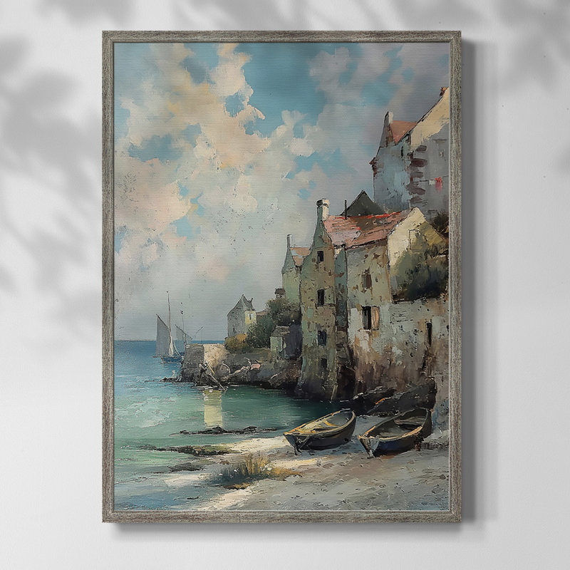 LANDSCAPES Series CCCIII Framed Print - Solid Wood, H 21 po x l 17 po