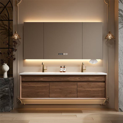 Medieval style bathroom cabinet exquisite.