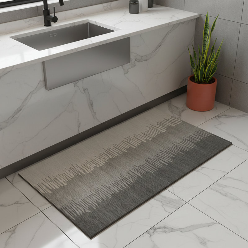 Tapis de salle de bain en pierre Diatomaceous Earth