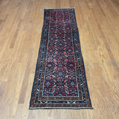  Handmade Hamadan Wool Runner