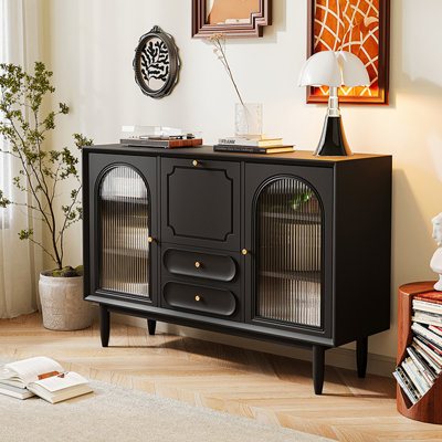 Nordic style light luxury retro sideboard