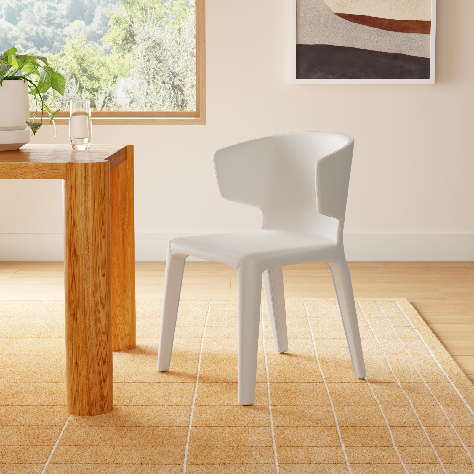 Cesar Side Chair, Cream