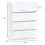 HOMCOM Chest of Drawers, 4 Drawers Storage Cabinet, Floor Tower-588988576