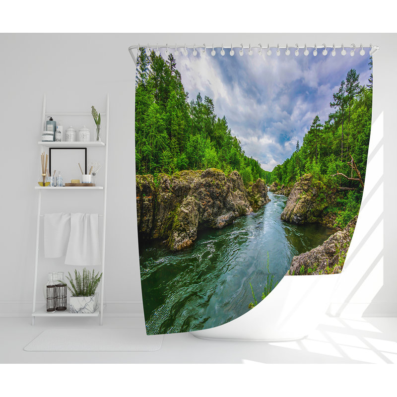 Ellaura 13 Piece Polyester Shower Curtain Set