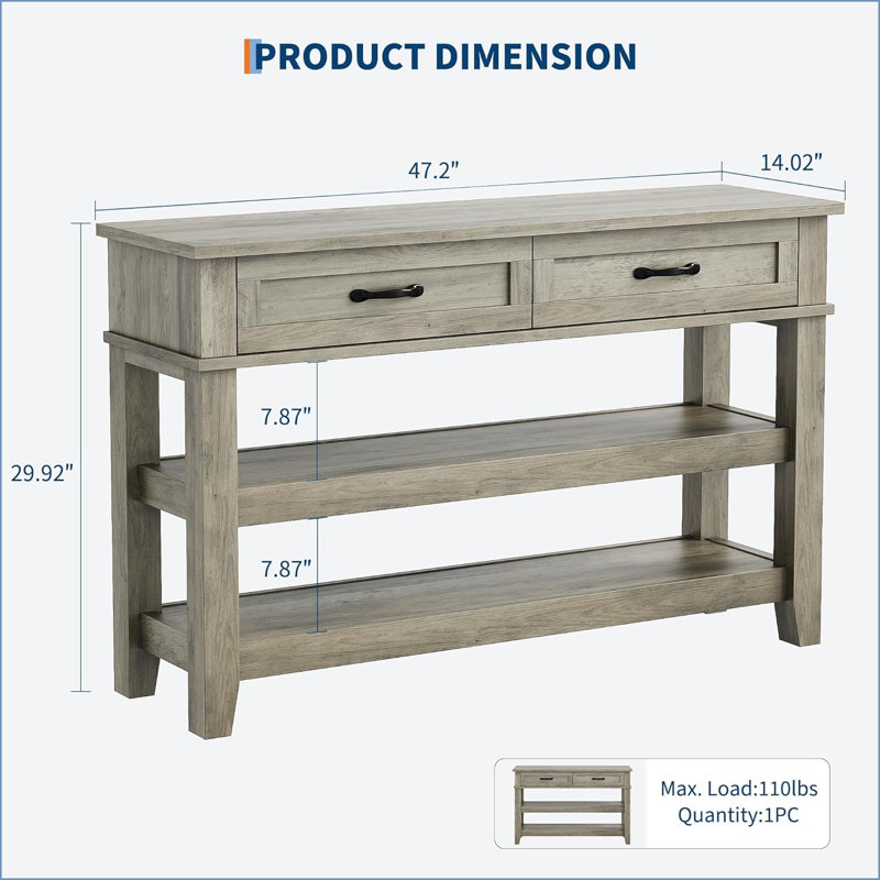 119.9cm Console Table