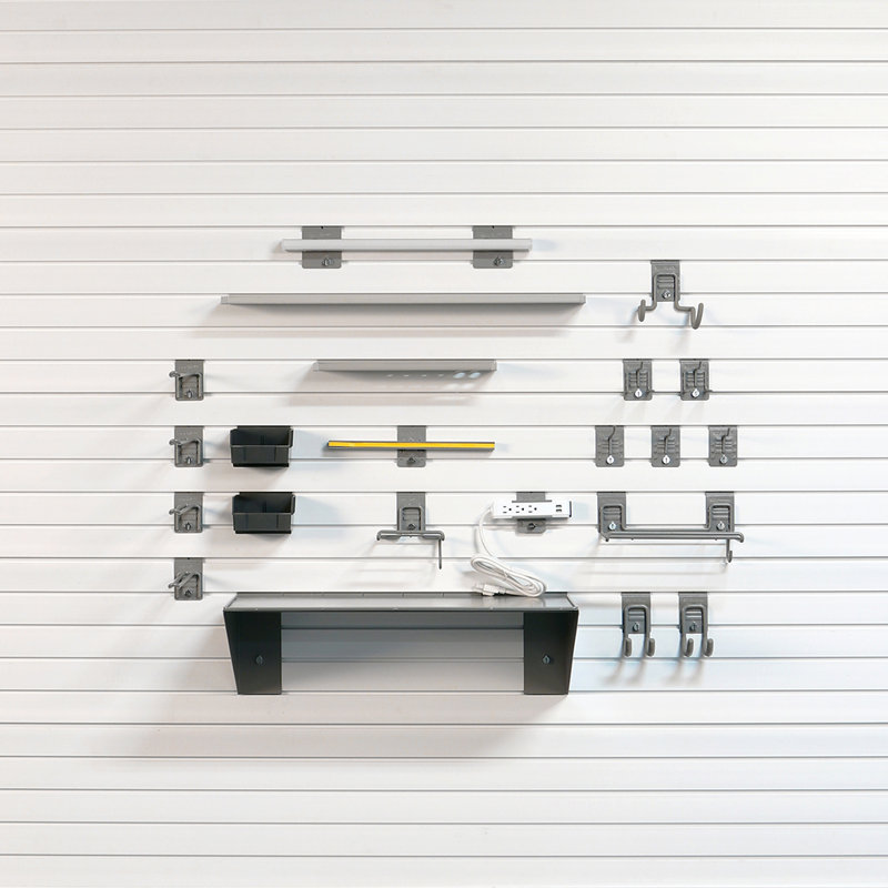 Steel Slatwall Accessory Kit 23 Piece Set