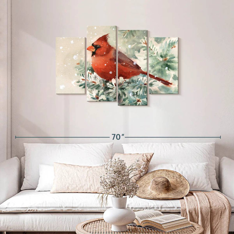 Brampt Cardinal Bird, 27" H x 43" W