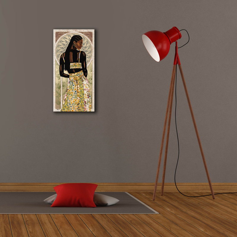  «Natural Beauty In Gold 2» par Alonzo Saunders, art mural sur toile, 12 po x 24 po