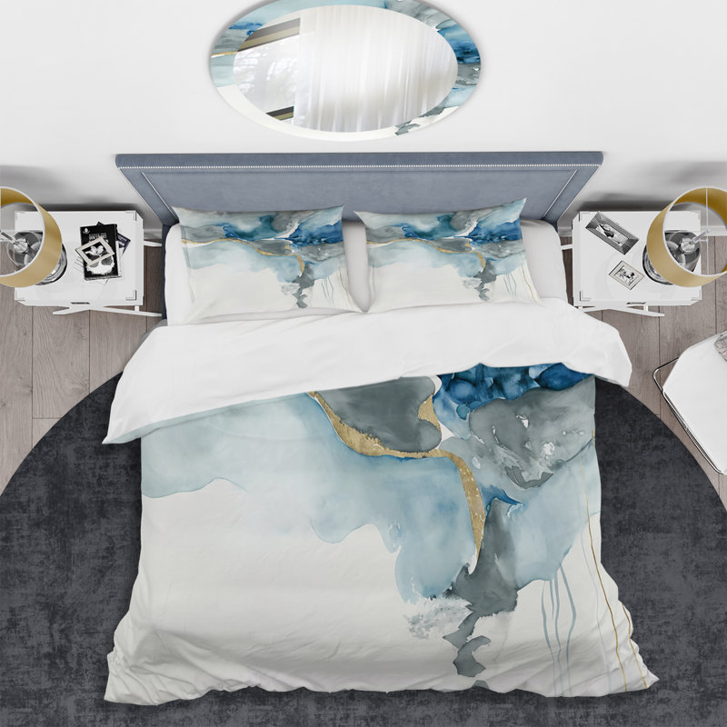 Ensemble de housse de couette en microfibre / polyester Sunshine Through The Clouds II Bedding