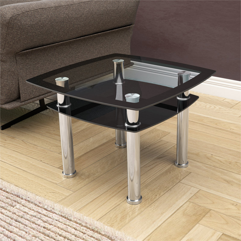Maroney Glass Top End Table