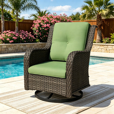 Adwin Outdoor 4"Deep Seat&Back Cushion Set With Olefin Fabric (Cushions Only)