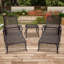 Chaise longue en aluminium coulé brun 1Pcs-414442058