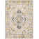 Cabe Machine Woven Oriental Yellow Area Rug