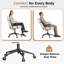 Chaise de bureau ergonomique en cuir avec hauteur réglable et fonction berçante-1221773316