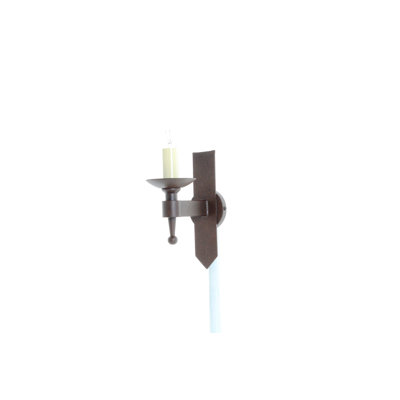 Bautista Steel Candle Wall Light