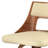 Dallyn Swivel Upholstered Vegan Faux Leather Contemporary Bar Stools with Wood Back-666836241