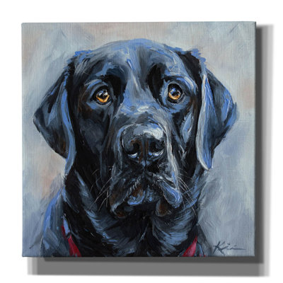 «Must Love Dogs Black Lab» par Lindsay Kivi, art mural sur toile