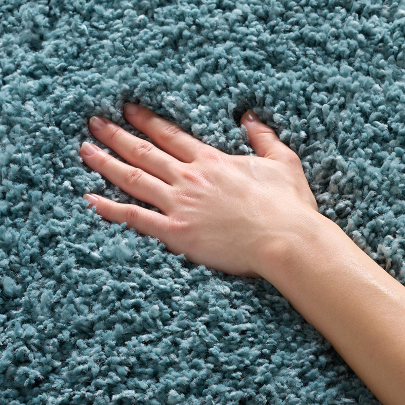 Tapis Delane, Rectangulaire 8 pi x 10 pi, Bleu clair
