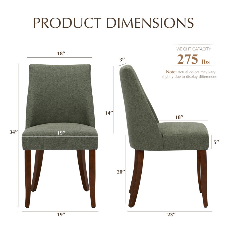 Chaise d'appoint Parsons, Vert