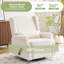 360°swivel Rocker Recliner, Nursery Rocking Chair With Lumbar Pillow-754525722