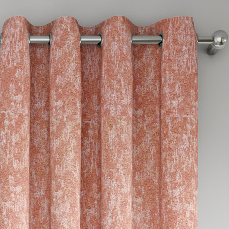 Rideau de porte texturé 52 x 84 po - paquet de 2 panneaux, Rose