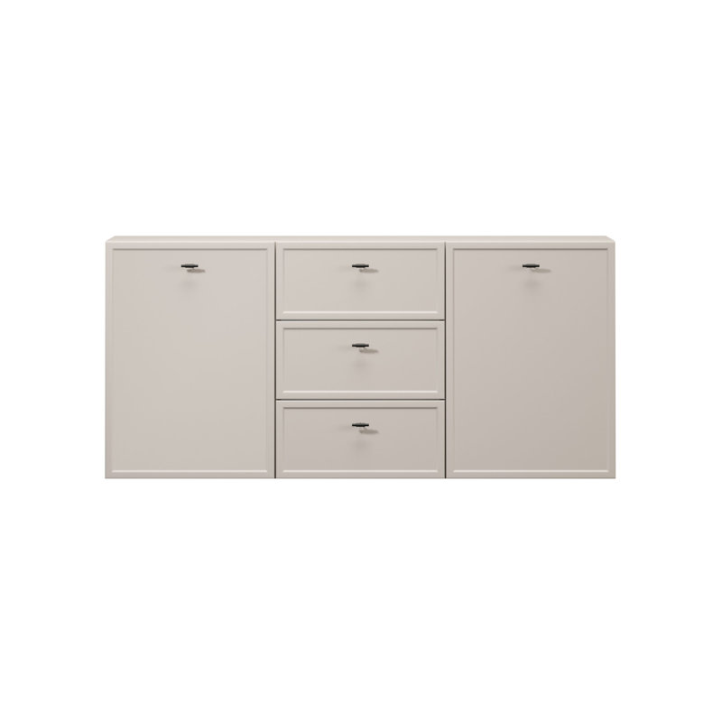 Bagga 150cm Sideboard, Cream/Beige/Black