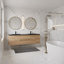 Paza 72 po L x 19 po P 4 portes et 2 tiroirs Meuble-lavabo mural avec évier double et Comptoir en Quartz noir d'ingénierie-1347335297