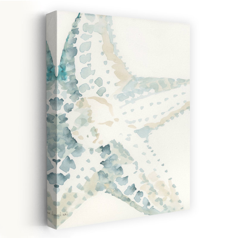 «Timeless Starfish Abstract Starfish Coastal», reproduction d'art murale, H 60 po x l 40 po