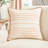 Coastal Striped Bordered Hand-Made Cotton Blend Decorative Throw Pillow-129913053