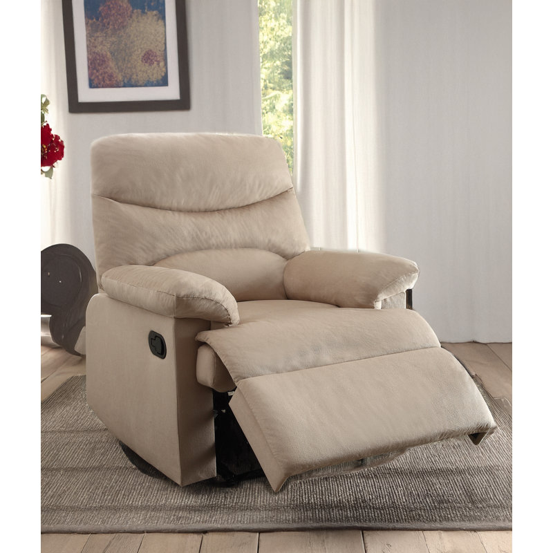 Arcadia Motion Recliner, Beige Fabric